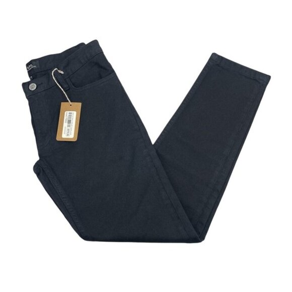 NWT A.P.C. Jean Etroit Court Noir Lave Cropped Skinny Jean Sz 25 - Picture 2 of 6